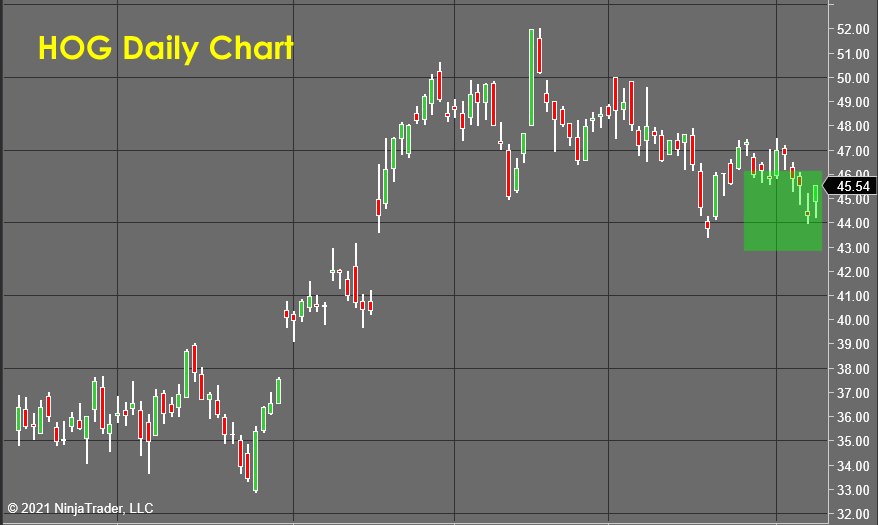 HOG Daily Chart - Stock Market Forecast