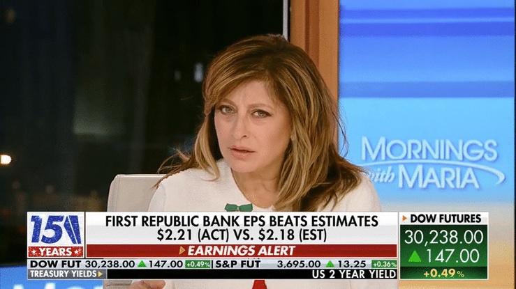 Maria's Bartiromo's Reaction